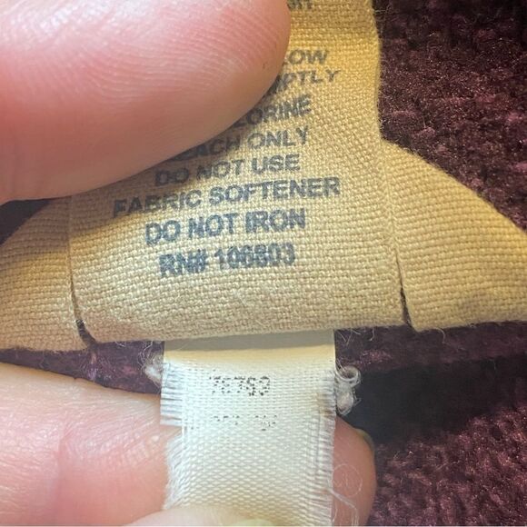 Duluth Trading Company Purple Textured Fleece Jacket Size XS - Picture 5 of 12